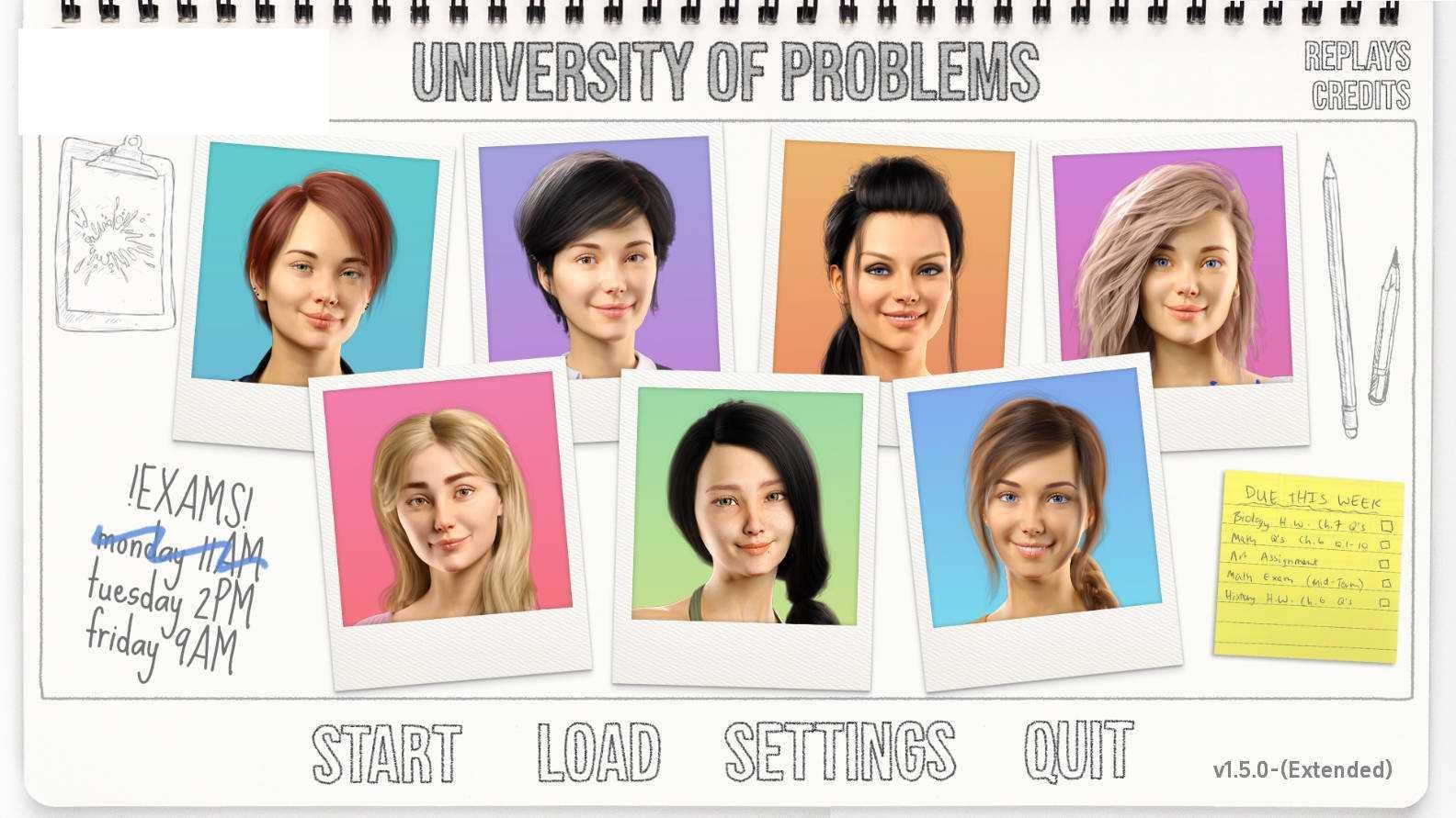 [SLG/汉化/动态/双端] 问题大学 学院情缘/University of Problems v1.5.0 Extended AI汉化 [11.7G/W-飞雪acg论坛